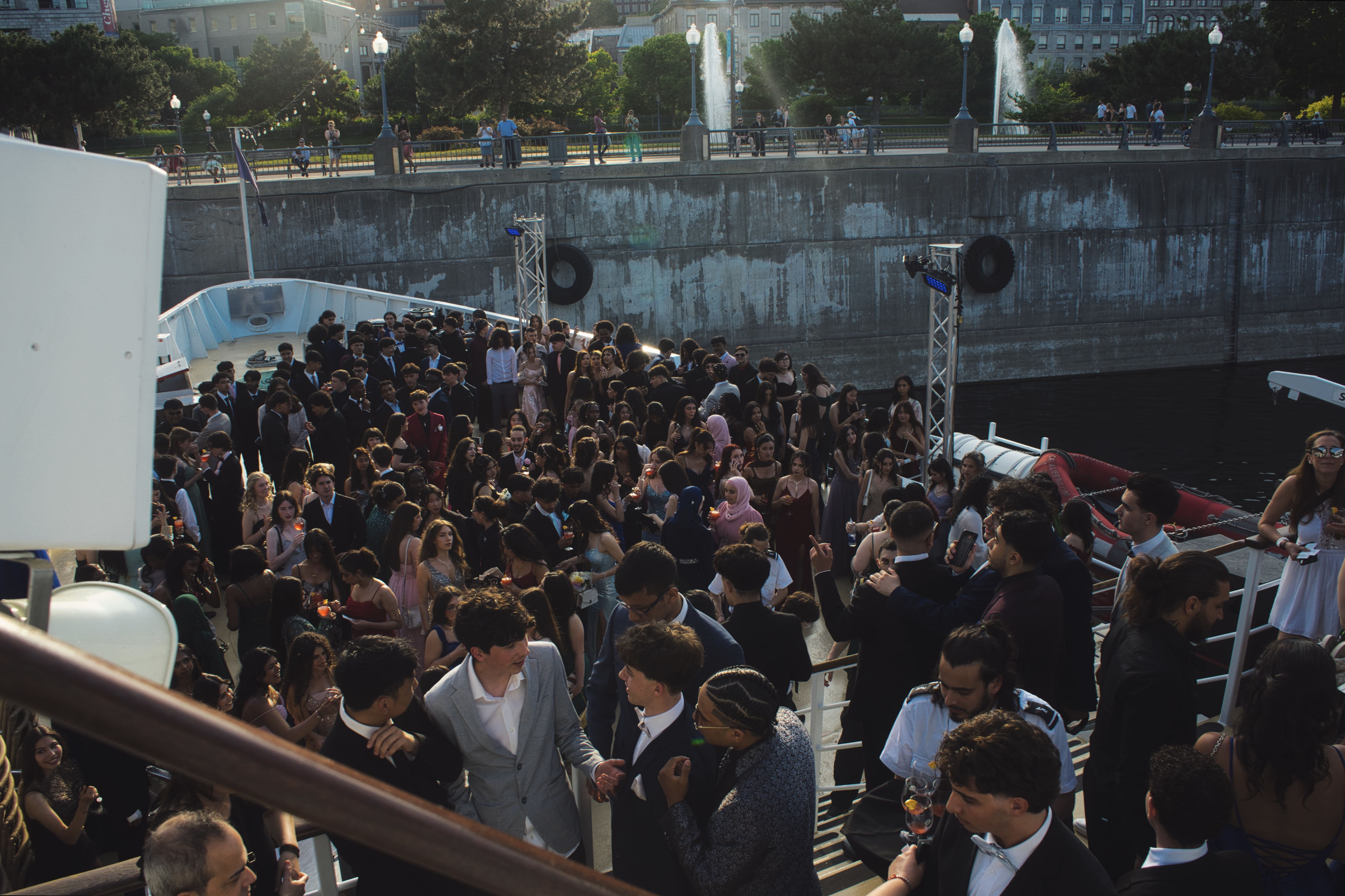 Event branding banner with portrait